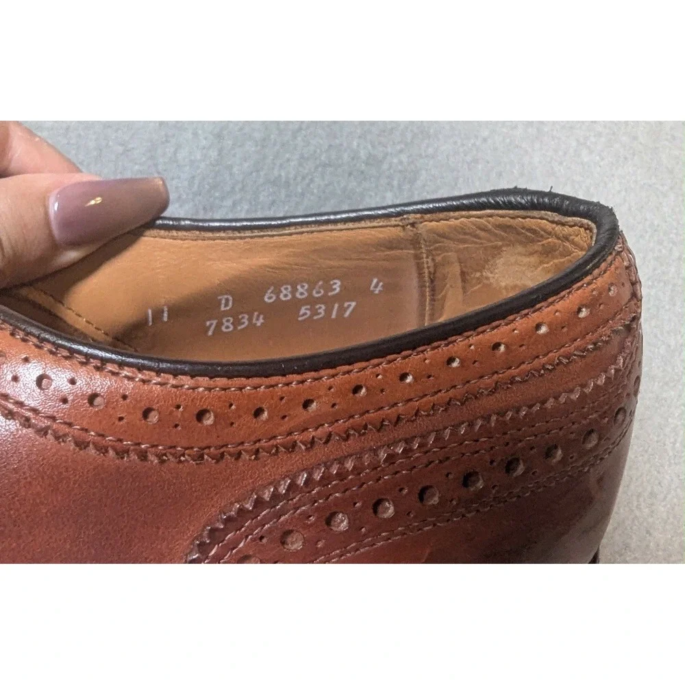 Allen Edmonds Fairhaven Wingtip Oxford Brogue Dress Shoes Burgundy Mens 11 D